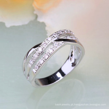 Anéis de latão banhado a prata Anéis de latão feitos pelo fabricante chinês de jóias
